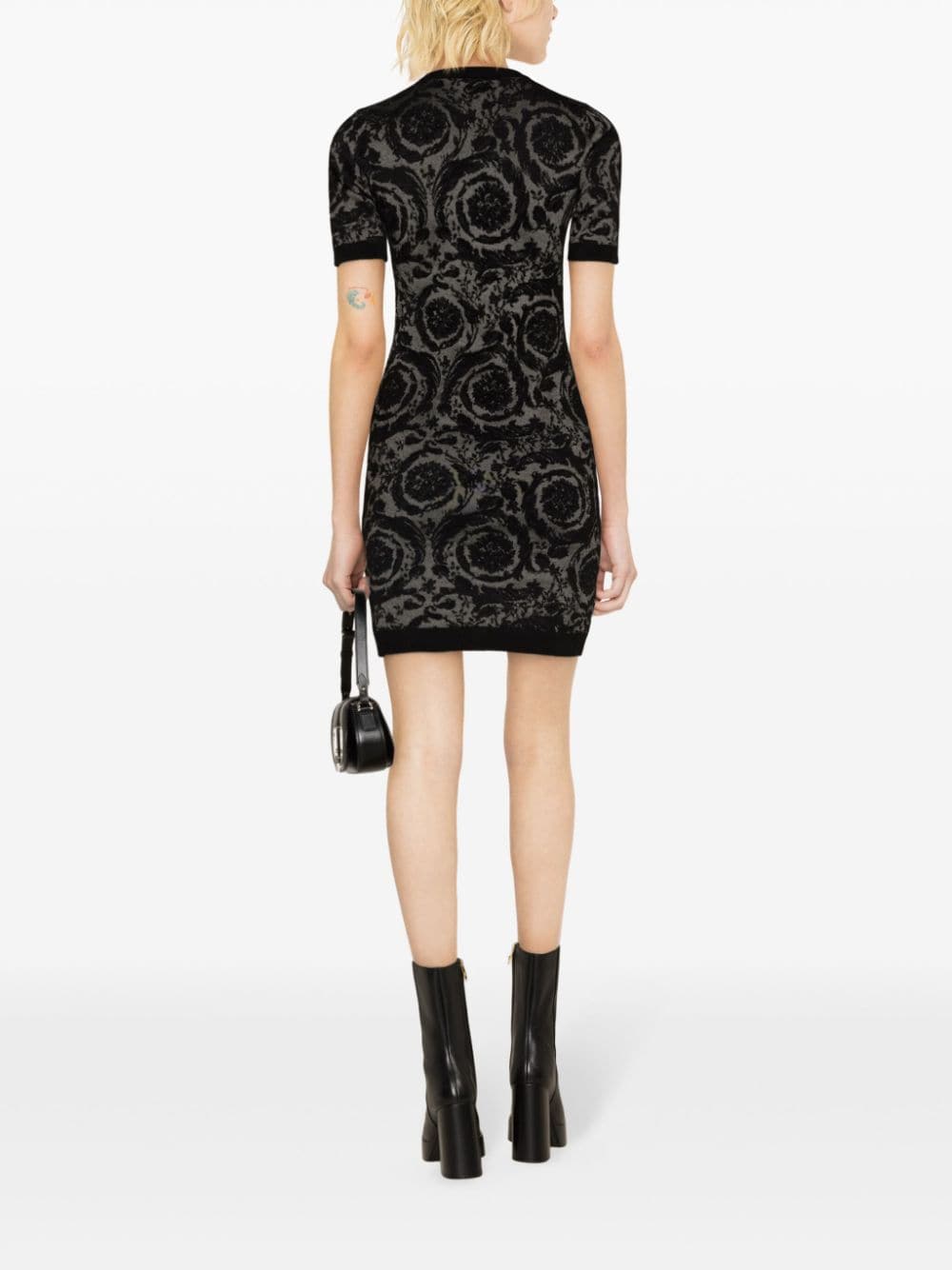 Versace Barocco-jacquard chenille minidress - Image 4