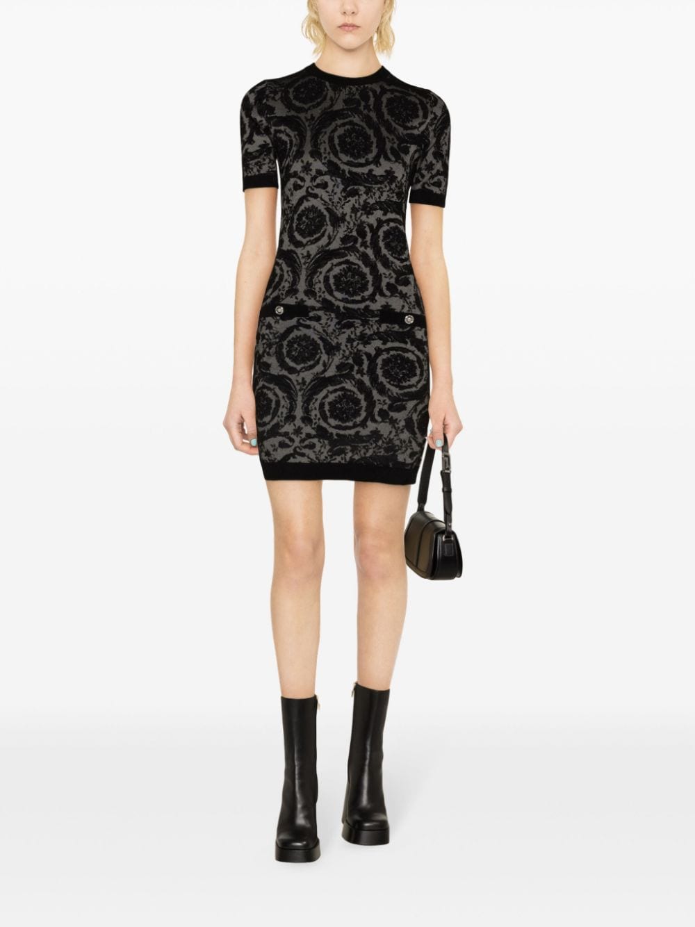 Versace Barocco-jacquard chenille minidress - Image 2