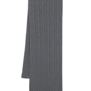 Versace  Medusa-plaque ribbed scarf