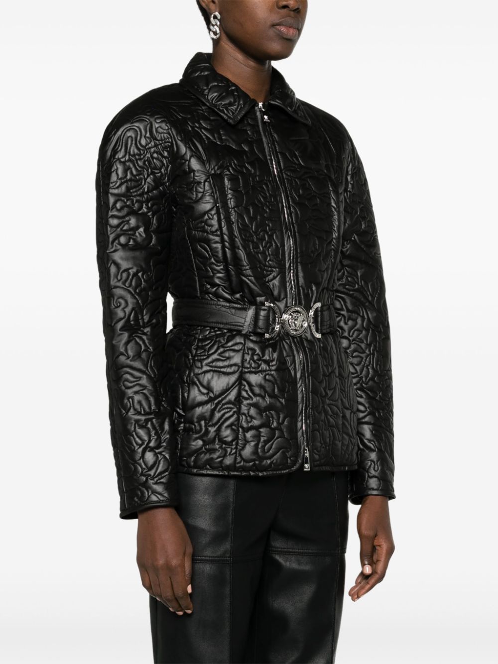 Versace Barocco-quilted padded jacket - Image 3
