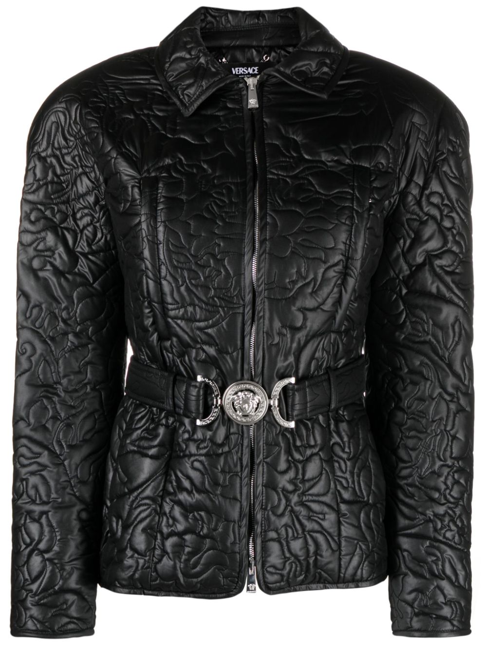 Versace Barocco-quilted padded jacket