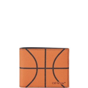 Off-White Basketball logo-print leather wallet