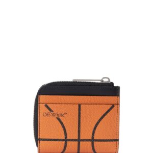 Off-White Basketball logo-print leather wallet