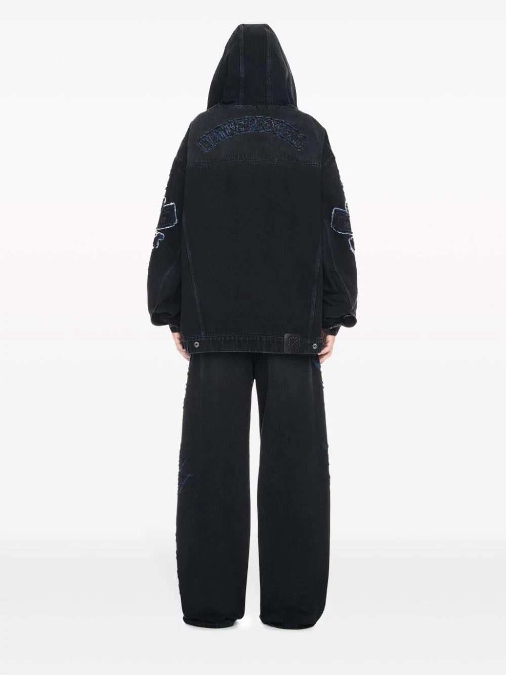 Off-White Natlover hooded denim jacket - Image 4