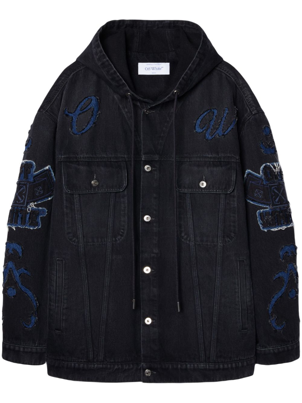 Off-White Natlover hooded denim jacket