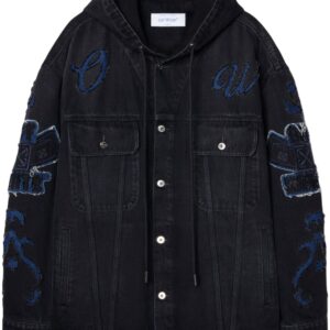 Off-White  Natlover hooded denim jacket