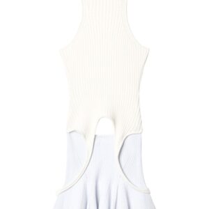 Off-White racerback flared minidress