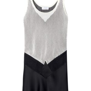 Off-White layered satin minidress