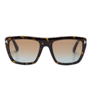 TOM FORD Eyewear Alberto tortoiseshell-effect sunglasses