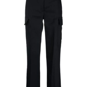 Stella McCartney pressed-crease cargo-pocket straight trousers