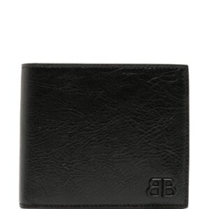 Balenciaga Monaco logo-plaque leather wallet