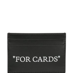Off-White Quote Bookish leather cardholder