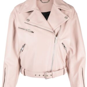 Versace leather biker jacket