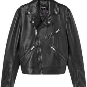 Versace leather biker jacket