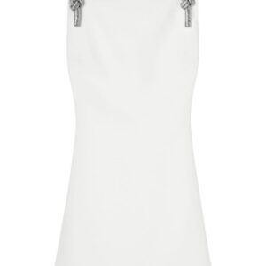 Versace crystal-embellished low-back minidress