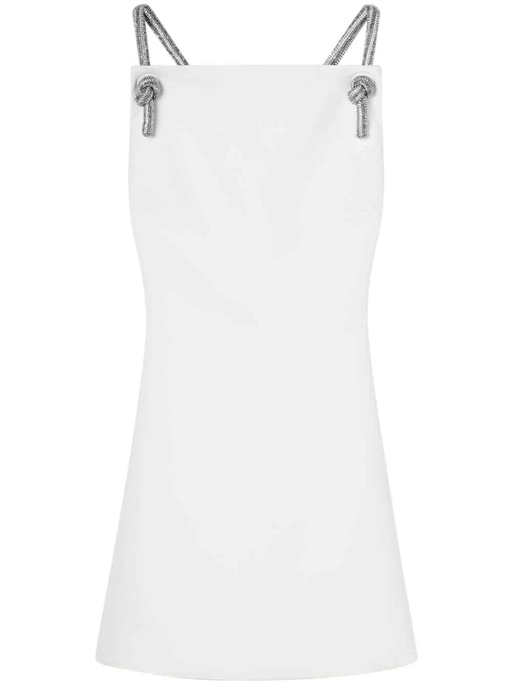 Versace crystal-embellished low-back minidress