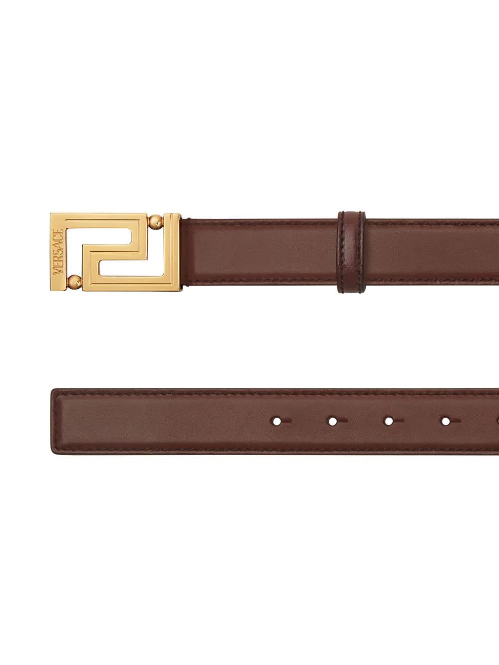 Versace logo-engraved leather belt - Image 2