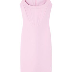 Versace  corset-style crepe midi dress