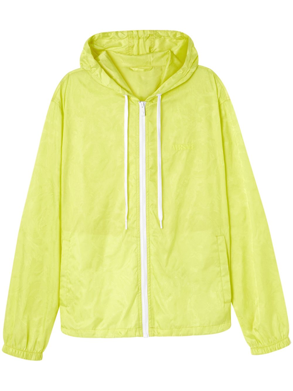Versace Barocco-jacquard drawstring hooded jacket