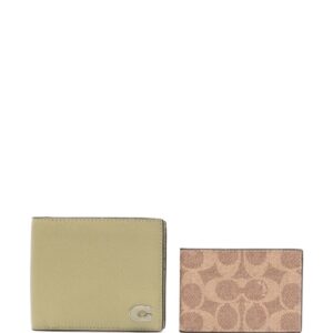 Coach logo-plaque leather wallet