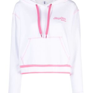 Moschino logo-print cotton hoodie