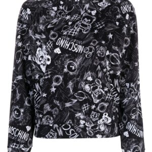 Moschino Teddy Bear-print stretch-cotton sweatshirt