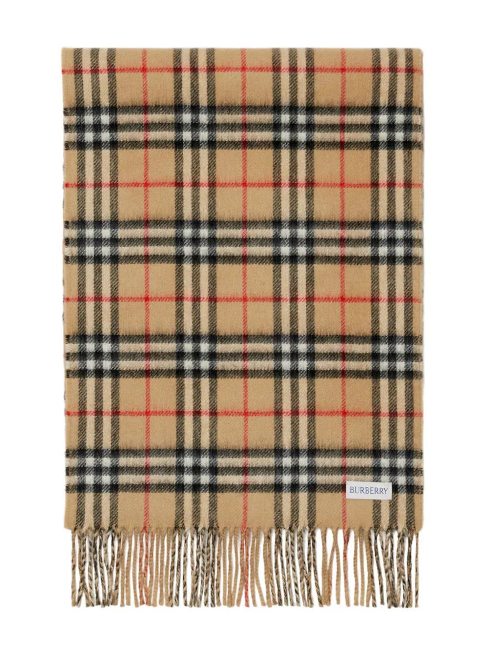 Burberry checked cashmere scarf - Image 2