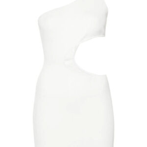 Moschino one-shoulder cut-out minidress