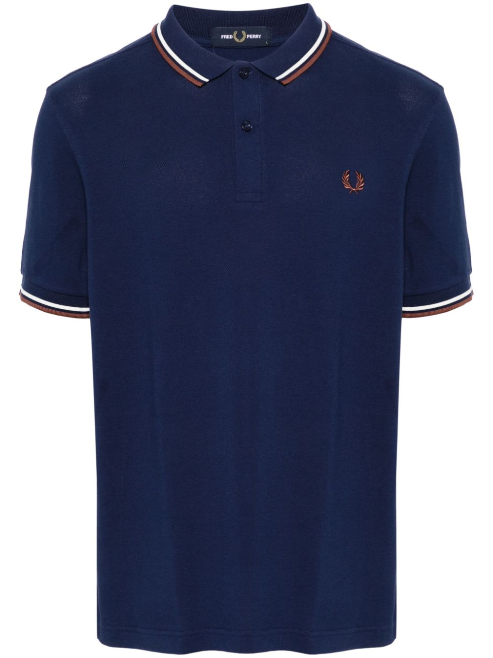 Fred Perry logo-embroidered cotton polo shirt