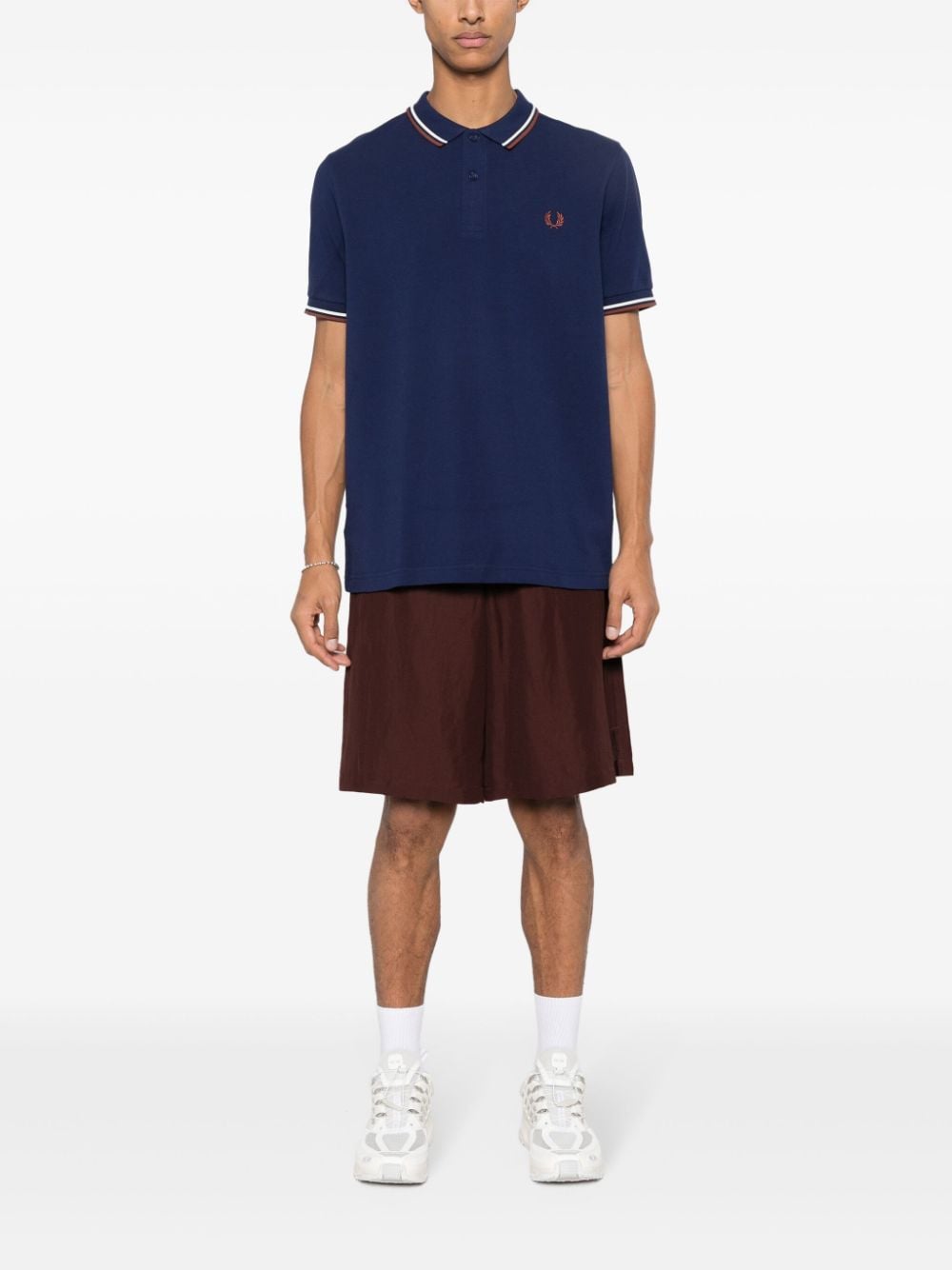 Fred Perry logo-embroidered cotton polo shirt - Image 2