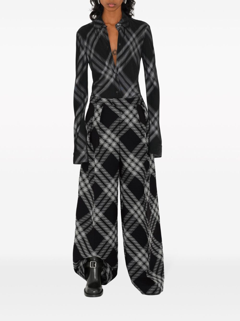 Burberry check-print long-sleeve shirt - Image 2