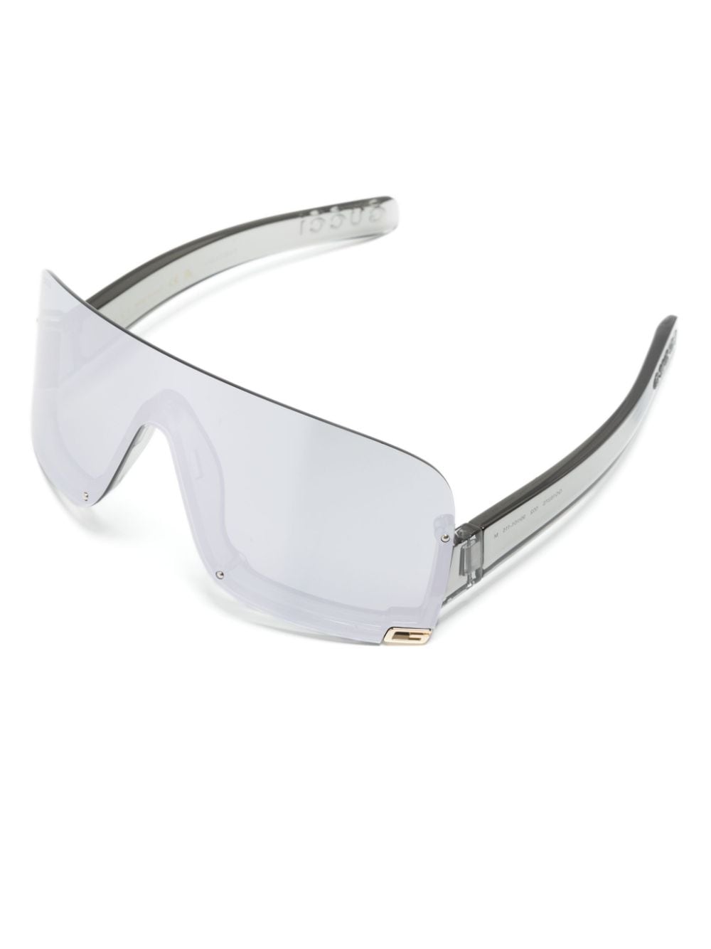 Gucci Eyewear logo-plaque shield-frame sunglasses - Image 2