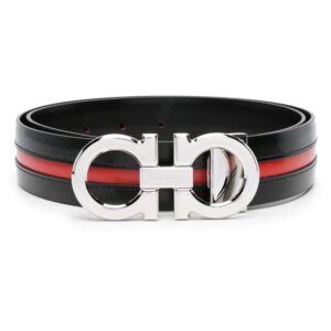 Ferragamo  Gancini-buckle leather belt