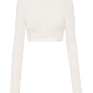 Prada sequinned cropped top