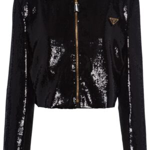 Prada  sequin-embellished cropped jacket