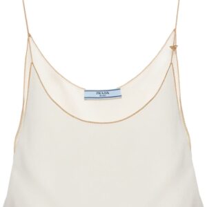 Prada Sablé cropped camisole top