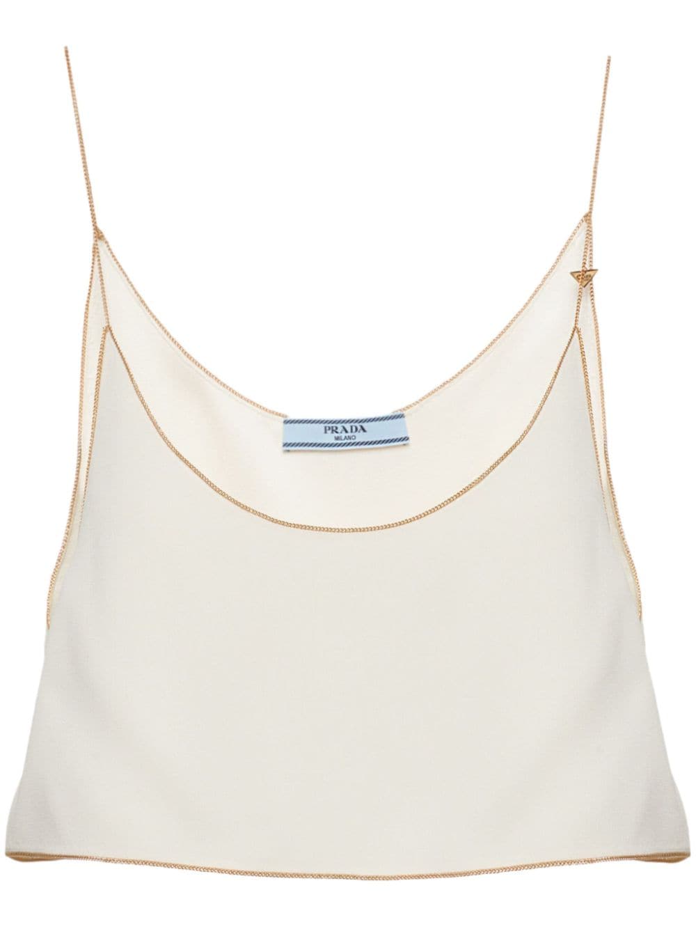 Prada Sablé cropped camisole top