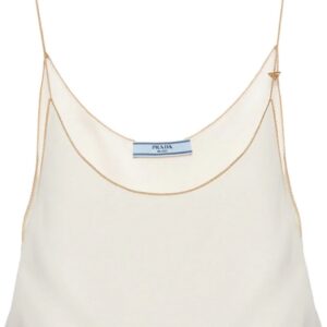 Prada Sablé cropped camisole top