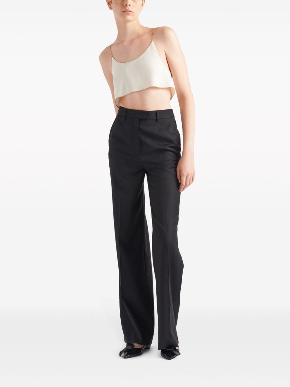 Prada Sablé cropped camisole top - Image 2