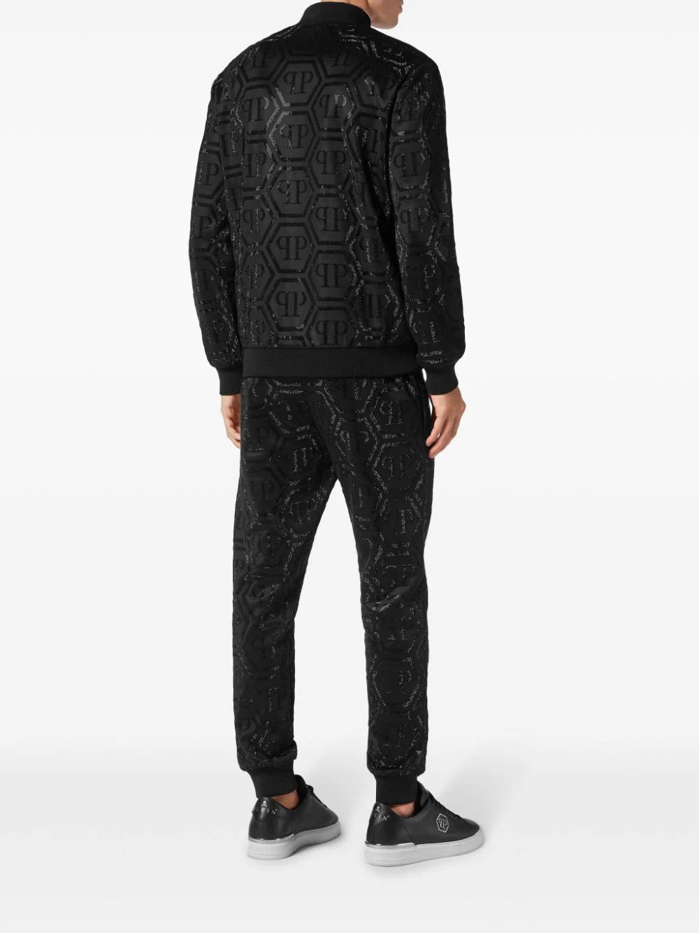 Philipp Plein monogram-pattern zip-up tracksuit set - Image 3