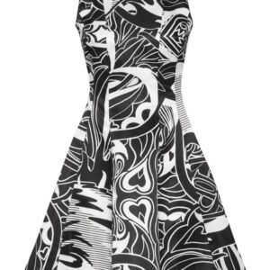 Philipp Plein graphic-print duchesse mini dress