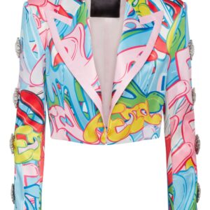 Philipp Plein  Bombing Graffiti-print spencer jacket
