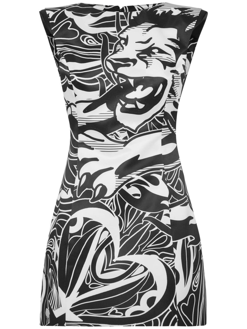 Philipp Plein Duchesse cap-sleeve minidress