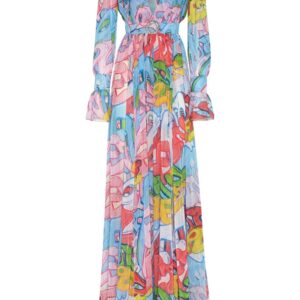 Philipp Plein Bombing Graffiti-print maxi dress