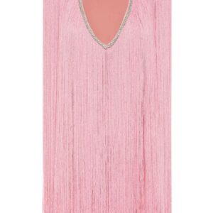 Philipp Plein fringed v-neck mini dress