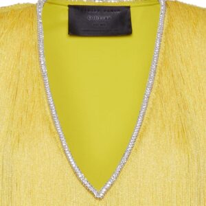 Philipp Plein fringed v-neck mini dress