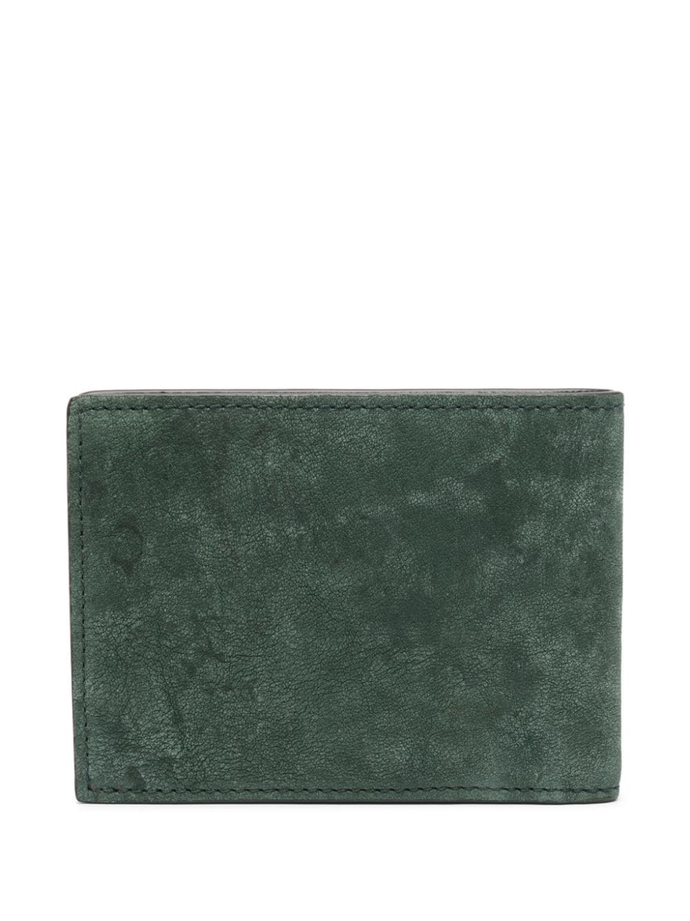 Moschino logo-lettering suede bi-fold wallet - Image 2