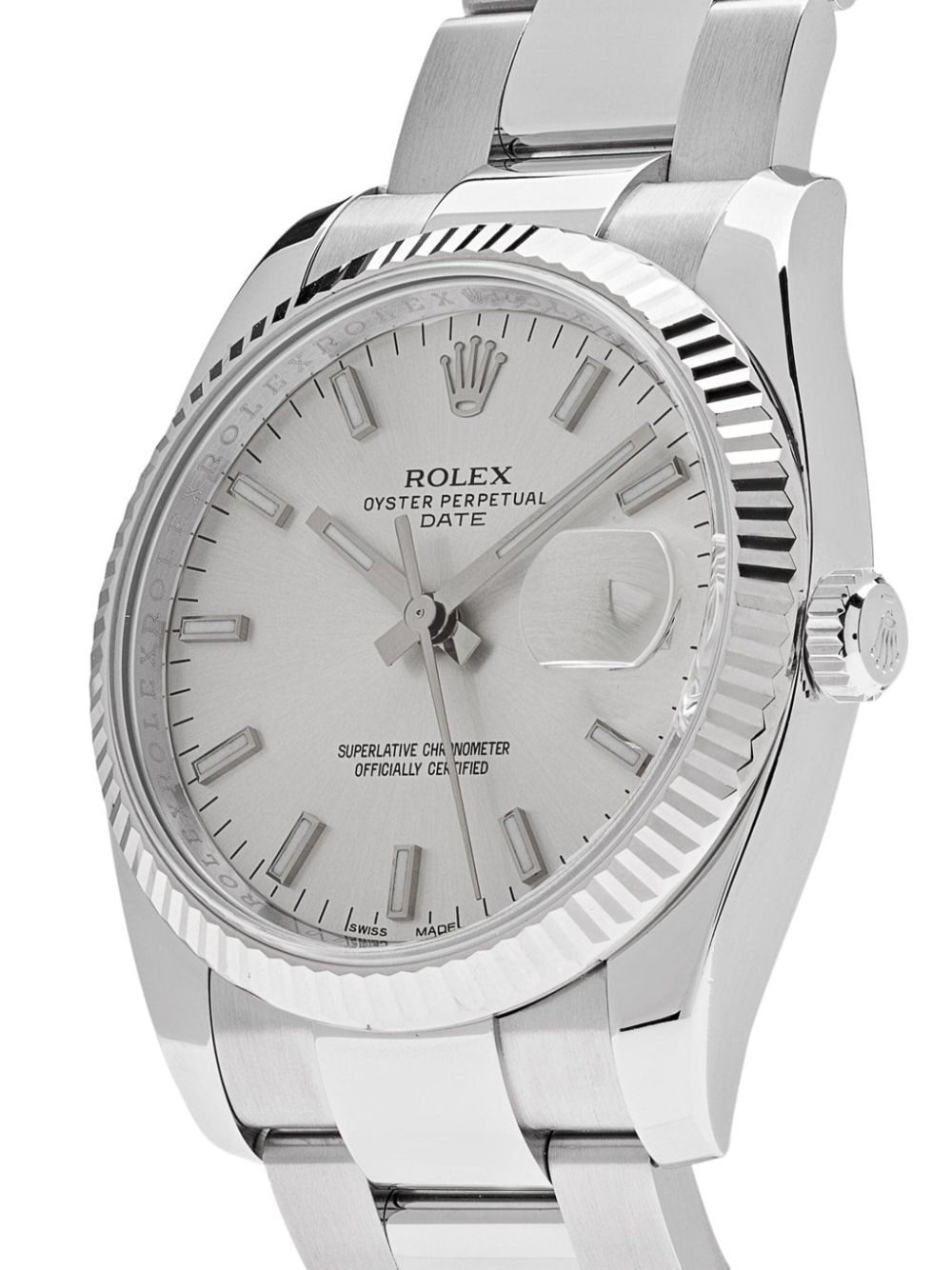 Rolex 2012 pre-owned Oyster Perpetual Date 34mm - Image 2