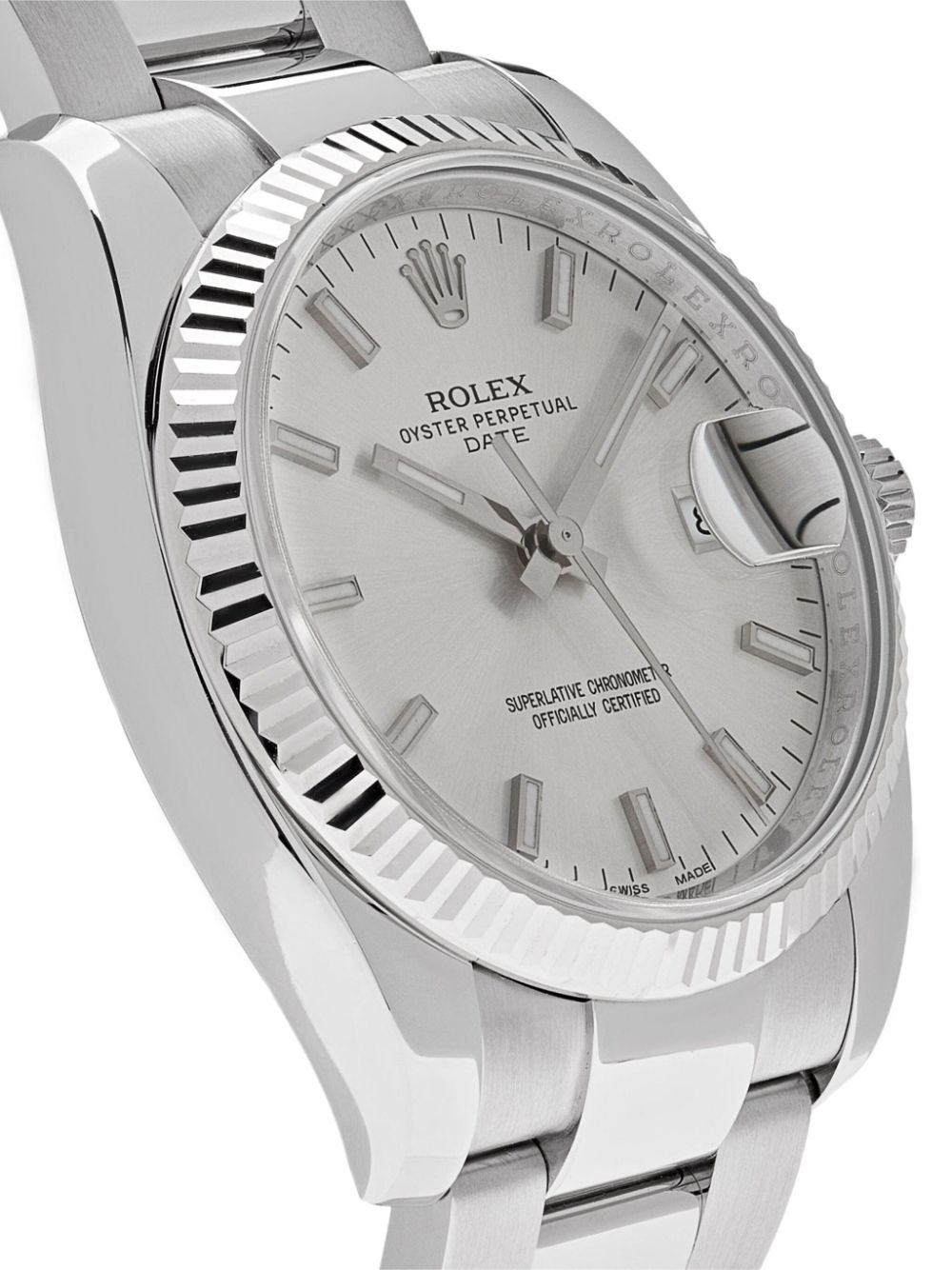 Rolex 2012 pre-owned Oyster Perpetual Date 34mm - Image 3