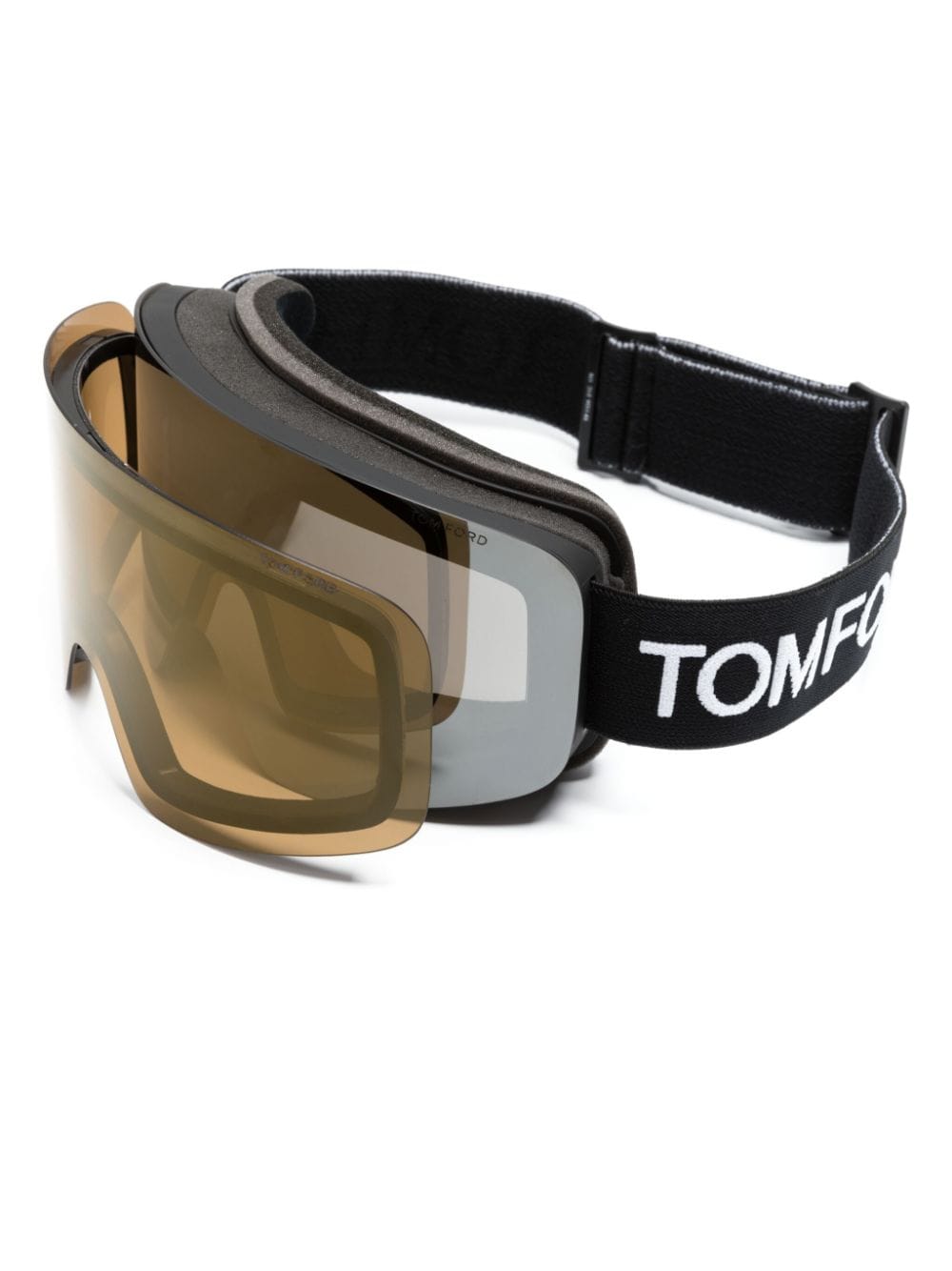 TOM FORD Eyewear logo-band mirrored-lenses ski goggles - Image 2